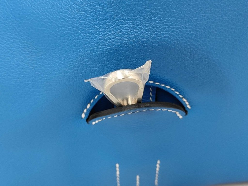 HERMES エルメス ショルダーバッグ ブリダド ブルーザンジバル系 エヴァーカラー レディース 美品