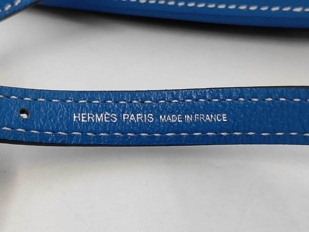 HERMES エルメス ショルダーバッグ ブリダド ブルーザンジバル系 エヴァーカラー レディース 美品