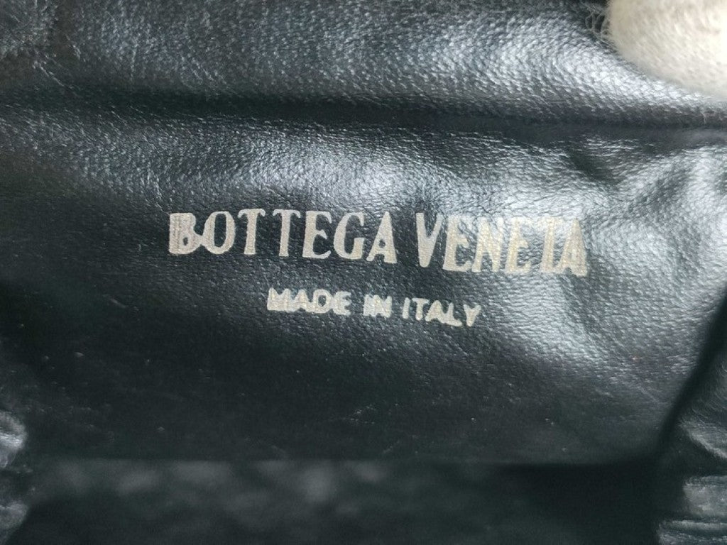BOTTEGA VENETA ボッテガヴェネタ コインケース イントレチャート ブラウン系 レザー レディース がま口 ゴールド金具