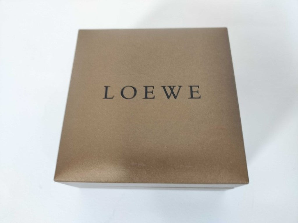 LOEWE ロエベ カフス アナグラム キューブ カフス シルバー系 メタル メンズ カフリンクス 美品