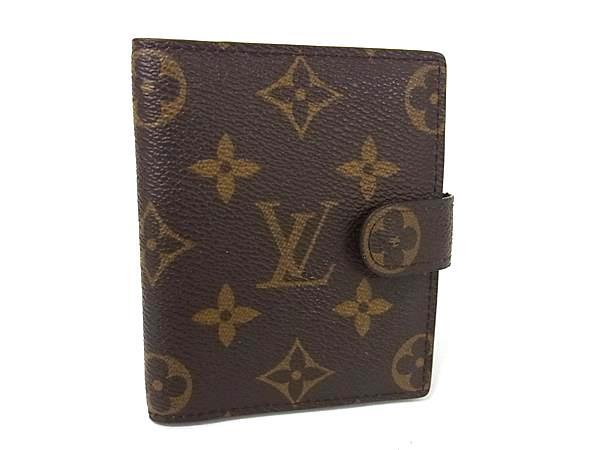 LOUIS VUITTON ルイヴィトン 手帳カバー アジェンダ ミニ R20007 ブラウン モノグラム ユニセックス 美品
