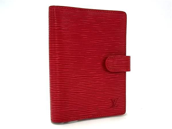 LOUIS VUITTON ルイヴィトン 手帳カバー アジェンダPM R2005E ルージュ(レッド) エピ レディース 超美品