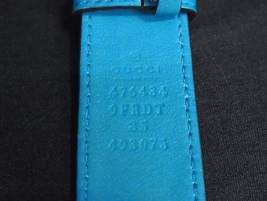 GUCCI グッチ ウエストバッグ GGマーモント 476434 ブルー系 ベルベット レディース ゴールド金具 美品