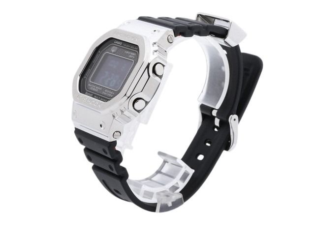 CASIO カシオ 腕時計 GSHOCK フルメタル GMWB50001JF シルバー ブラック SS×樹脂 メンズ ソーラー電波 デジタル 超美品