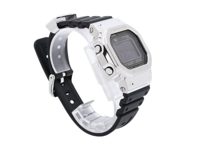 CASIO カシオ 腕時計 GSHOCK フルメタル GMWB50001JF シルバー ブラック SS×樹脂 メンズ ソーラー電波 デジタル 超美品