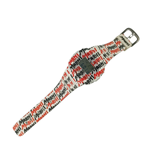 CASIO カシオ 腕時計 GSHOCK MARNIコラボ GMDS5610MA / WHMH0001A1 ホワイト×ブラック×レッド 樹脂×SS ユニセックス デジタル 美品