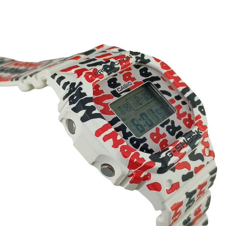 CASIO カシオ 腕時計 GSHOCK MARNIコラボ GMDS5610MA / WHMH0001A1 ホワイト×ブラック×レッド 樹脂×SS ユニセックス デジタル 美品