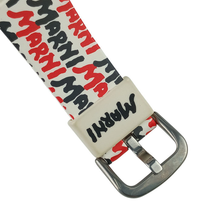 CASIO カシオ 腕時計 GSHOCK MARNIコラボ GMDS5610MA / WHMH0001A1 ホワイト×ブラック×レッド 樹脂×SS ユニセックス デジタル 美品