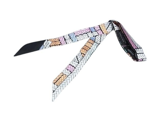 HERMES エルメス リボンスカーフ TWILLY DOLL ツイリードール マルチカラー シルク100% レディース TRESS H トレスH 超美品