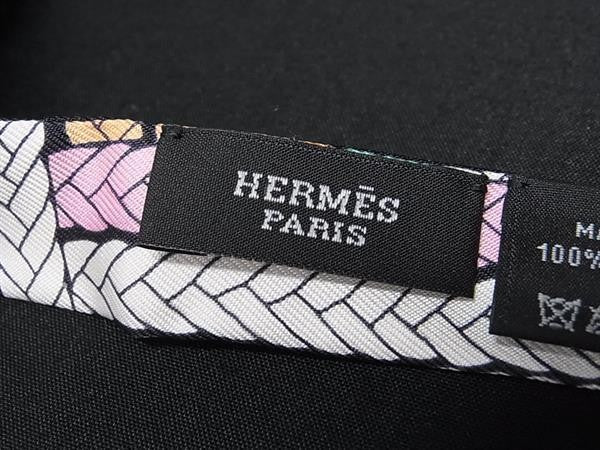 HERMES エルメス リボンスカーフ TWILLY DOLL ツイリードール マルチカラー シルク100% レディース TRESS H トレスH 超美品