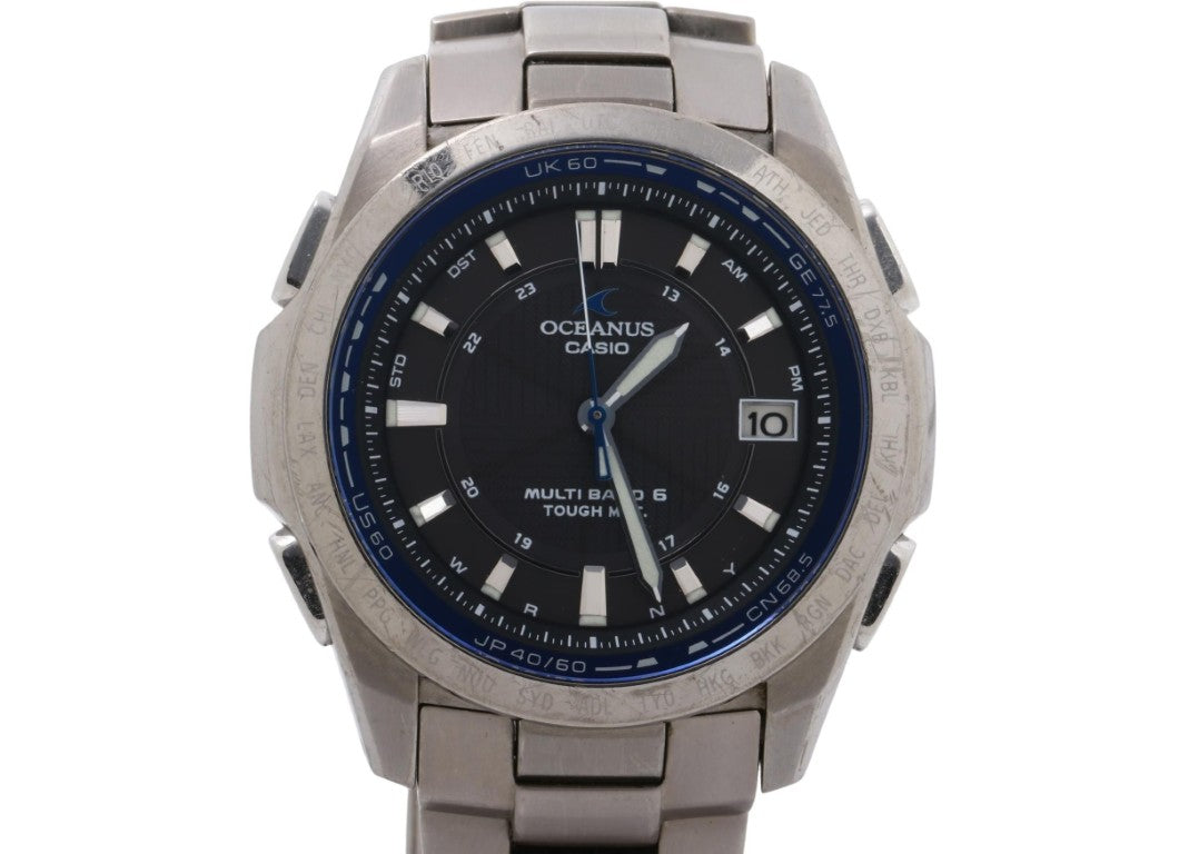 CASIO カシオ 時計 OCEANUS Classic Line オシアナス クラシックライン OCWT100 ブラック シルバー チタン メンズ アナログ