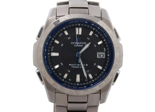 CASIO カシオ 時計 OCEANUS Classic Line オシアナス クラシックライン OCWT100 ブラック シルバー チタン メンズ アナログ