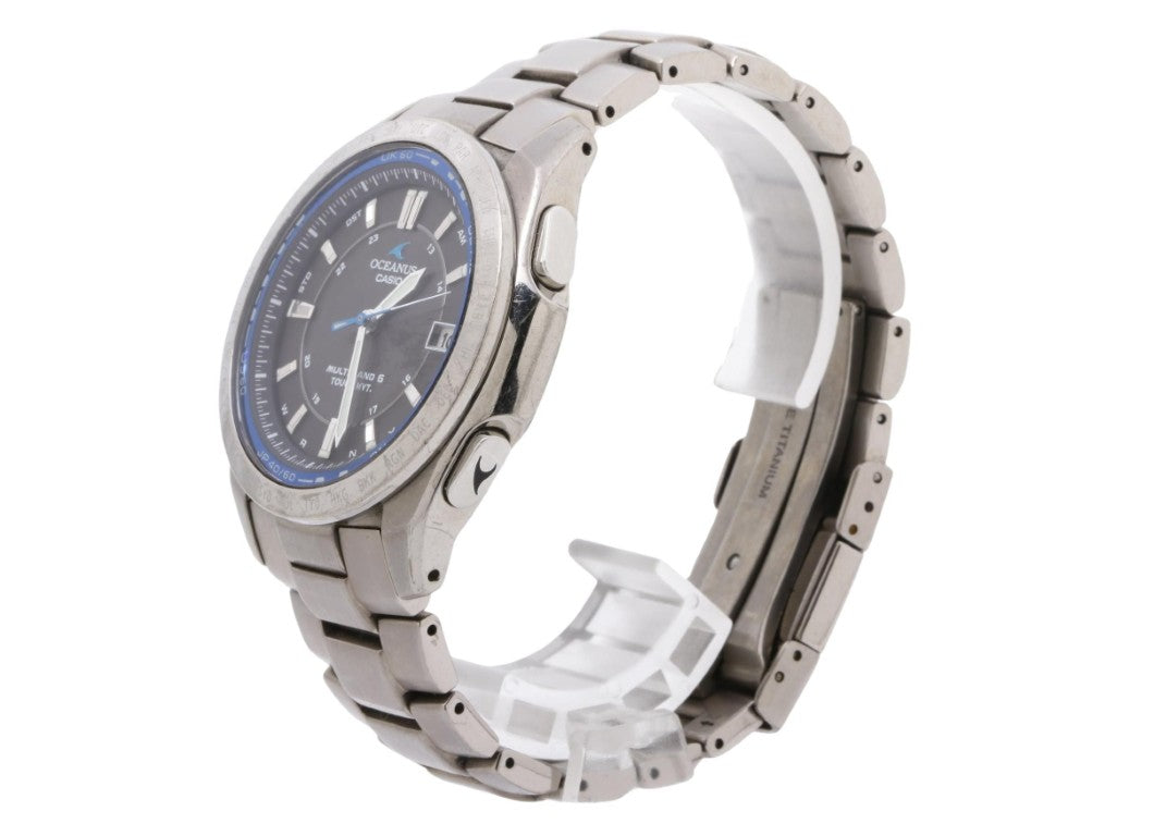 CASIO カシオ 時計 OCEANUS Classic Line オシアナス クラシックライン OCWT100 ブラック シルバー チタン メンズ アナログ