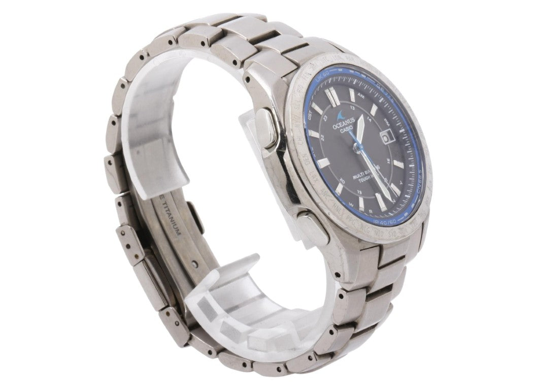 CASIO カシオ 時計 OCEANUS Classic Line オシアナス クラシックライン OCWT100 ブラック シルバー チタン メンズ アナログ