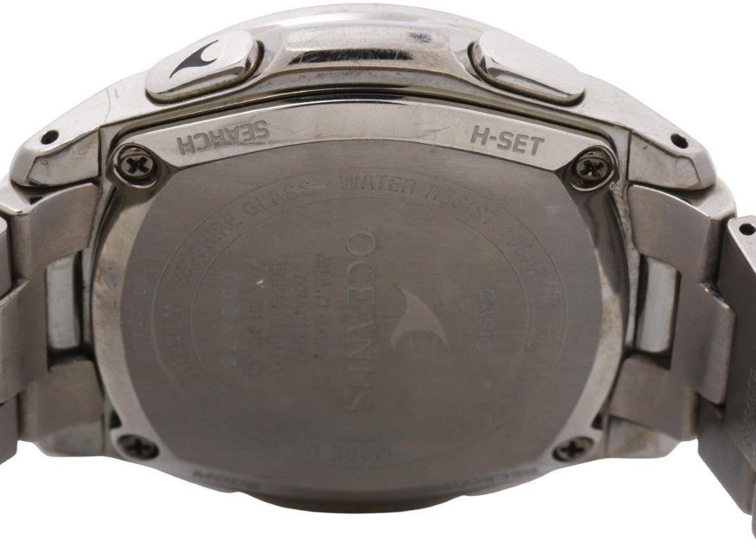 CASIO カシオ 時計 OCEANUS Classic Line オシアナス クラシックライン OCWT100 ブラック シルバー チタン メンズ アナログ