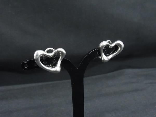TIFFANY＆Co ティファニー イヤリング エルサペレッティ オープンハート シルバー系 SV925 レディース クリップ式 美品