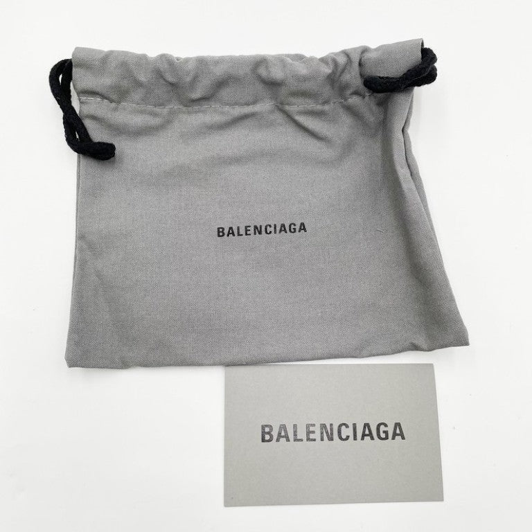 BALENCIAGA バレンシアガ キーケース ネオクラシック 650854 ブラウン系 レザー ユニセックス 6連 シルバー金具 美品