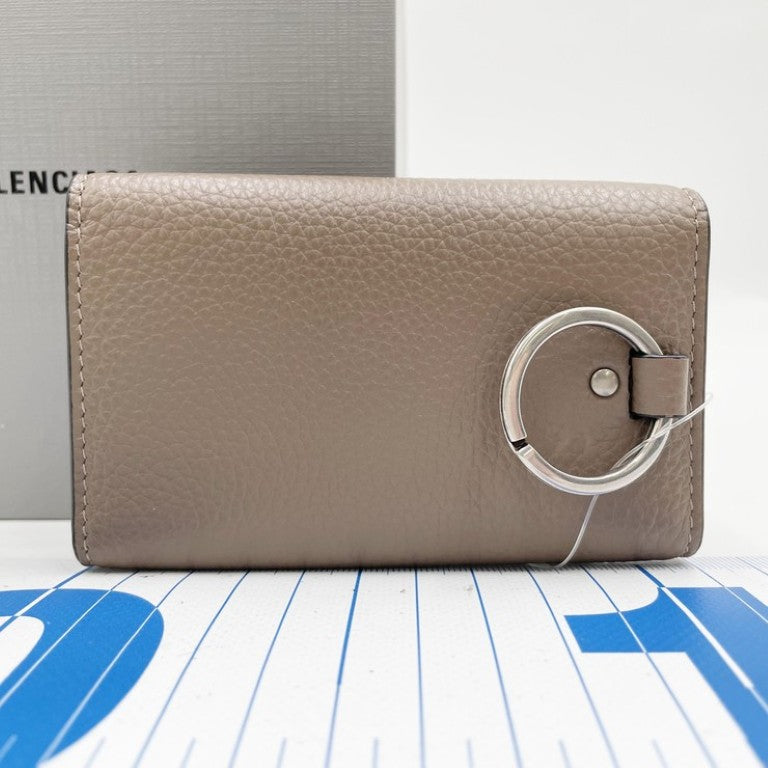 BALENCIAGA バレンシアガ キーケース ネオクラシック 650854 ブラウン系 レザー ユニセックス 6連 シルバー金具 美品