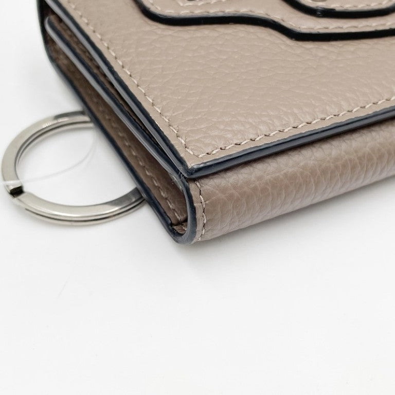 BALENCIAGA バレンシアガ キーケース ネオクラシック 650854 ブラウン系 レザー ユニセックス 6連 シルバー金具 美品
