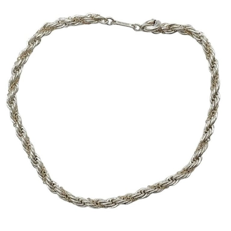 Tiffany&Co. ティファニー ブレスレット シルバー ゴールド系 SV925 レディース ツイスト チェーン コンビ 美品