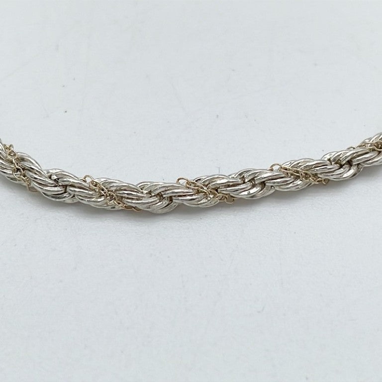 Tiffany&Co. ティファニー ブレスレット シルバー ゴールド系 SV925 レディース ツイスト チェーン コンビ 美品
