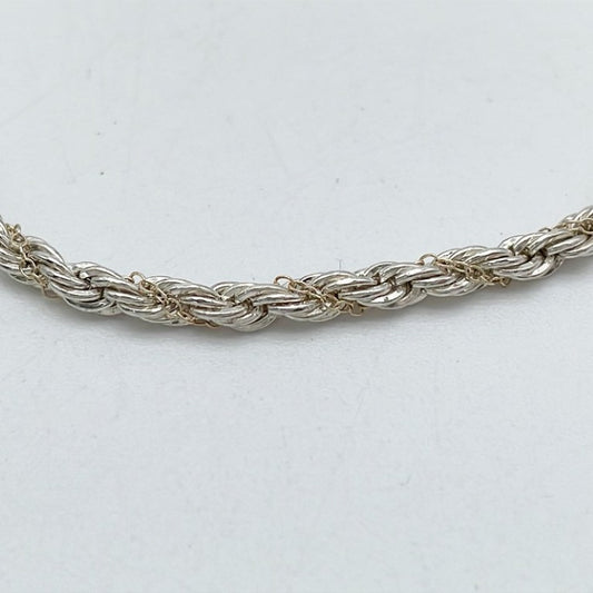Tiffany&Co. ティファニー ブレスレット シルバー ゴールド系 SV925 レディース ツイスト チェーン コンビ 美品