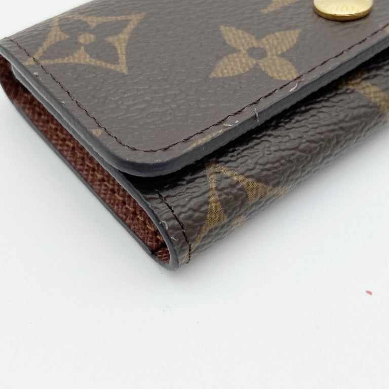 LOUIS VUITTON ルイヴィトン キーケース・キーリング ミュルティクレ4 M69517 ブラウン系 モノグラム ユニセックス ゴールド金具 超美品
