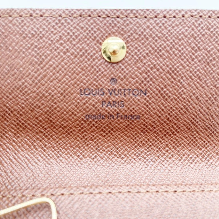 LOUIS VUITTON ルイヴィトン キーケース・キーリング ミュルティクレ4 M69517 ブラウン系 モノグラム ユニセックス ゴールド金具 超美品