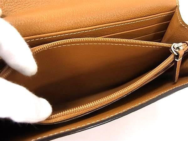 Cartier カルティエ 長財布 C ドゥ カルティエ インターナショナルウォレット L3001511 ブラウン系 レザー レディース フラップウォレット シルバー金具 美品