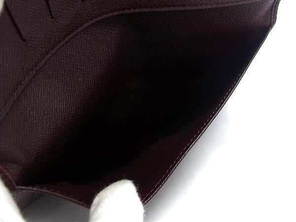 LOUIS VUITTON ルイヴィトン 長財布 タイガ ポルト 14 カルト クレディ M30406 アカジュー系 レザー メンズ 札入れ 美品