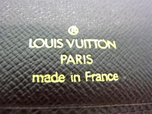 LOUIS VUITTON ルイヴィトン 長財布 タイガ ポルト 14 カルト クレディ M30406 アカジュー系 レザー メンズ 札入れ 美品