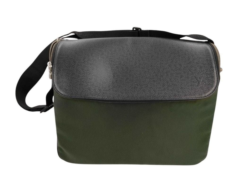 LOUIS VUITTON ルイヴィトン ショルダーバッグ タイミール M30862 アルドワーズ系 タイガ メンズ シルバー金具 美品
