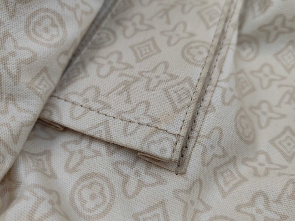 LOUIS VUITTON ルイヴィトン トートバッグ クルーズライン タイシエンヌPM M95674 サーブル（ベージュ系） レザー キャンバス レディース ゴールド金具 美品