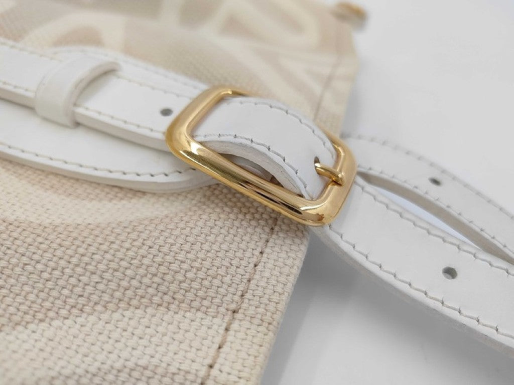LOUIS VUITTON ルイヴィトン トートバッグ クルーズライン タイシエンヌPM M95674 サーブル（ベージュ系） レザー キャンバス レディース ゴールド金具 美品