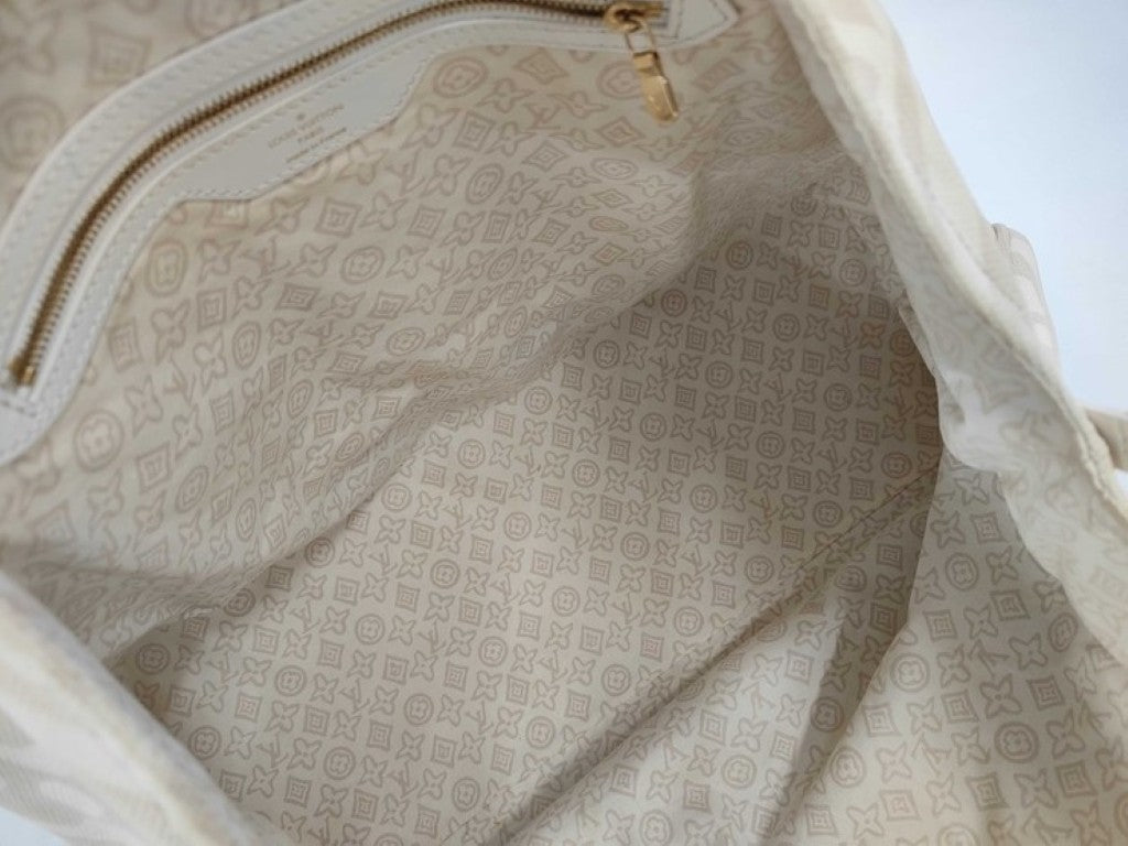 LOUIS VUITTON ルイヴィトン トートバッグ クルーズライン タイシエンヌPM M95674 サーブル（ベージュ系） レザー キャンバス レディース ゴールド金具 美品