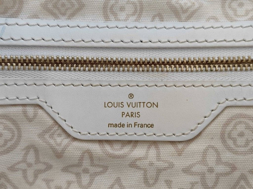 LOUIS VUITTON ルイヴィトン トートバッグ クルーズライン タイシエンヌPM M95674 サーブル（ベージュ系） レザー キャンバス レディース ゴールド金具 美品
