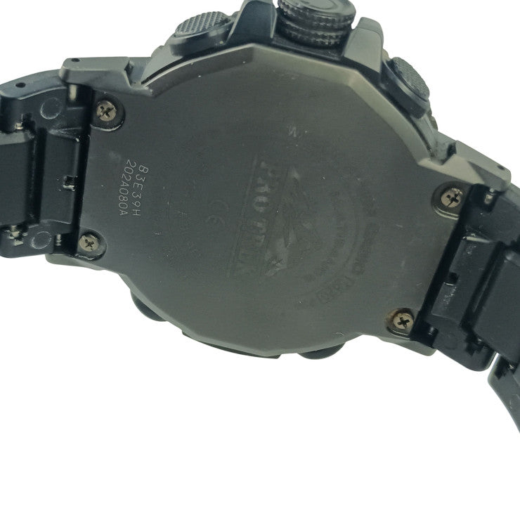CASIO カシオ 時計 PRO TREK プロトレック Climber Line PRW-50FC-1JF ブラック系 樹脂／ステンレススチール コンポジットバンド（メタル／樹脂） メンズ アナデジ 美品