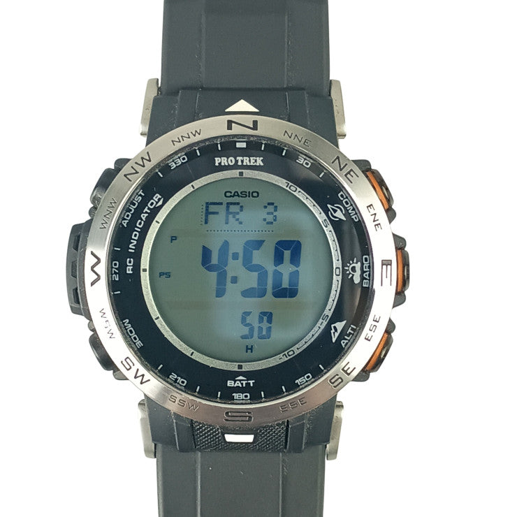 CASIO カシオ 時計 PRO TREK プロトレック Climber Line PRW-30-1AJF ブラック系 樹脂／ステンレススチール メンズ デジタル 美品