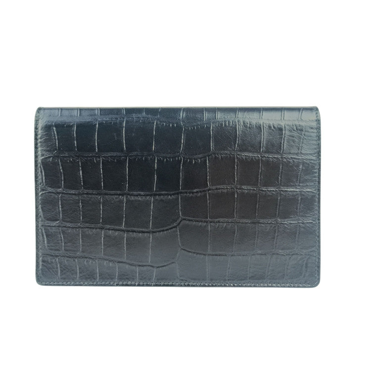 BALENCIAGA バレンシアガ ショルダーバッグ チェーンウォレット 444168 ブラック系 レザー レディース 2WAY ゴールド金具 美品