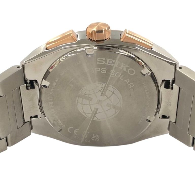 SEIKO セイコー 時計 ASTRON アストロン NEXTER ネクスター SBXD014 3X62-0AA0 ブラック ゴールド シルバー系 チタン メンズ アナログ 美品
