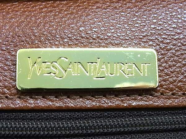 YVESSAINTLAURENT イヴサンローラン ショルダーバッグ レザー ブラウン レディース ゴールド金具