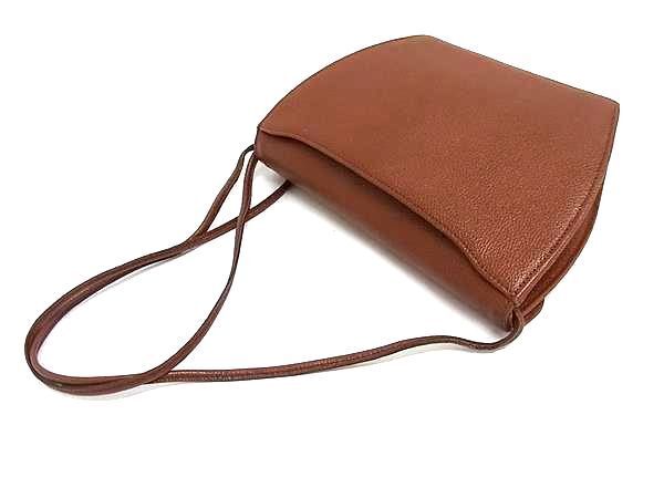 YVESSAINTLAURENT イヴサンローラン ショルダーバッグ レザー ブラウン レディース ゴールド金具