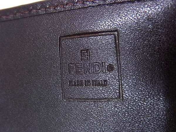 FENDI フェンディ 財布 ズッカ 2251.30851.099 キャンバス レザー ブラウン ユニセックス 二つ折り 長財布