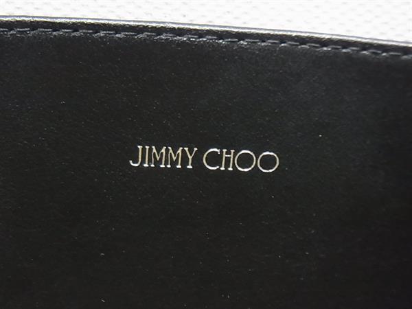 JIMMY CHOO ジミーチュウ トートバッグ ロゴトート キャンバス レザー ホワイト系 レディース