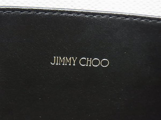 JIMMY CHOO ジミーチュウ トートバッグ ロゴトート キャンバス レザー ホワイト系 レディース