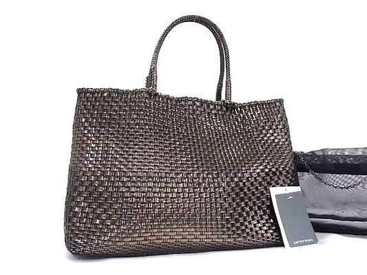 ANTEPRIMA アンテプリマ ハンドバッグ イントレッチオ ワイヤーバッグ ブロンズ PVCワイヤー レディース 美品