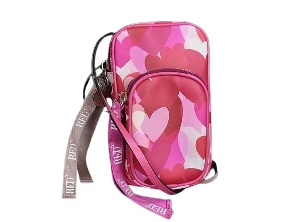 RED VALENTINO レッドヴァレンティノ フォン ショルダーバッグ ピンク系 レザー レディース ハート