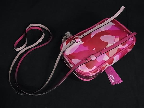 RED VALENTINO レッドヴァレンティノ フォン ショルダーバッグ ピンク系 レザー レディース ハート
