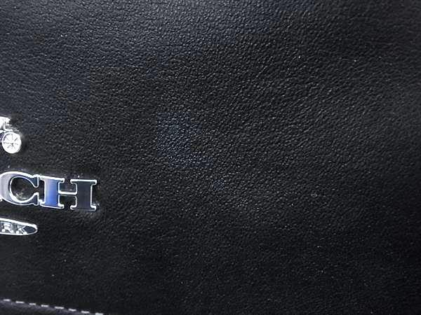 COACH コーチ ショルダーバッグ CR098 ブラック レザー ユニセックス シルバー金具 美品