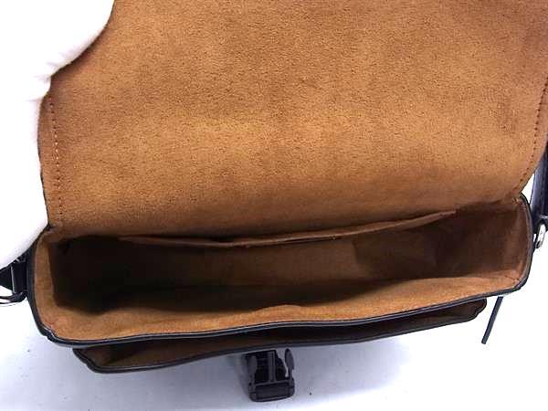 COACH コーチ ショルダーバッグ CR098 ブラック レザー ユニセックス シルバー金具 美品